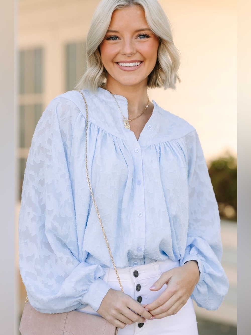 NEW Shop the Mint Light Blue Lace Tunic